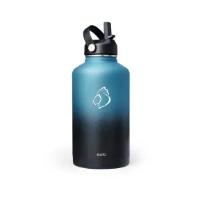 Insulated Water Bottle With 2 Lids | 64oz | Indigo Crush