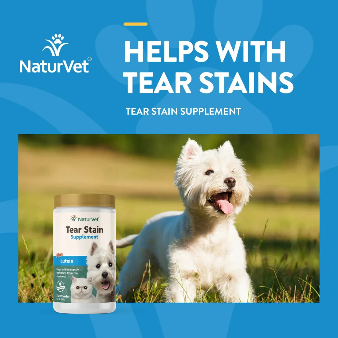 20% OFF: NaturVet Tear Stain Supplement Powder For Dogs & Cats