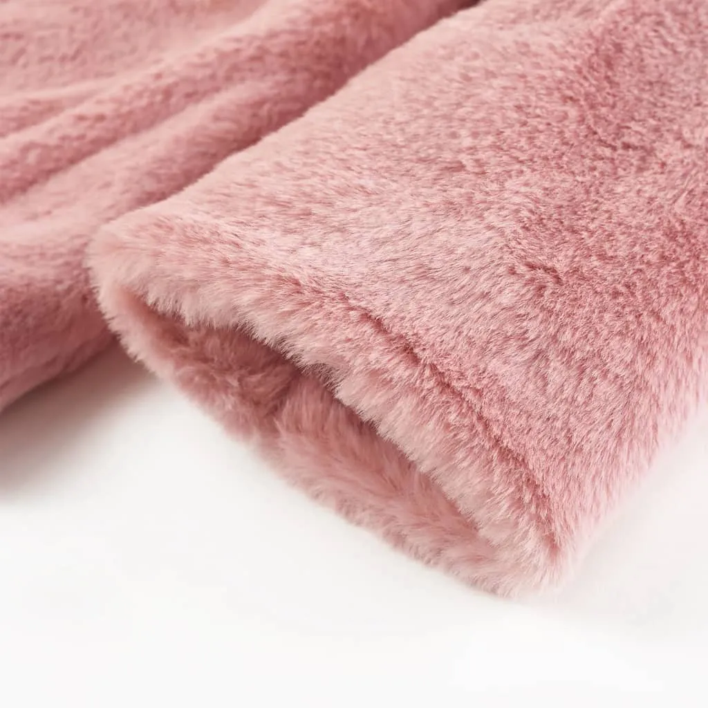 Adorable Kids' Pink Faux Fur Coat - Warm & Stylish for Ages 3-4 | Size 104