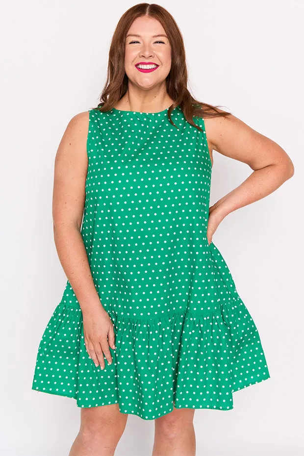 Andi Green Spot Dress