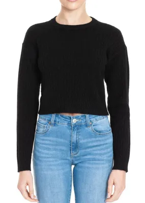 Angela Cable Knit Cropped Sweater