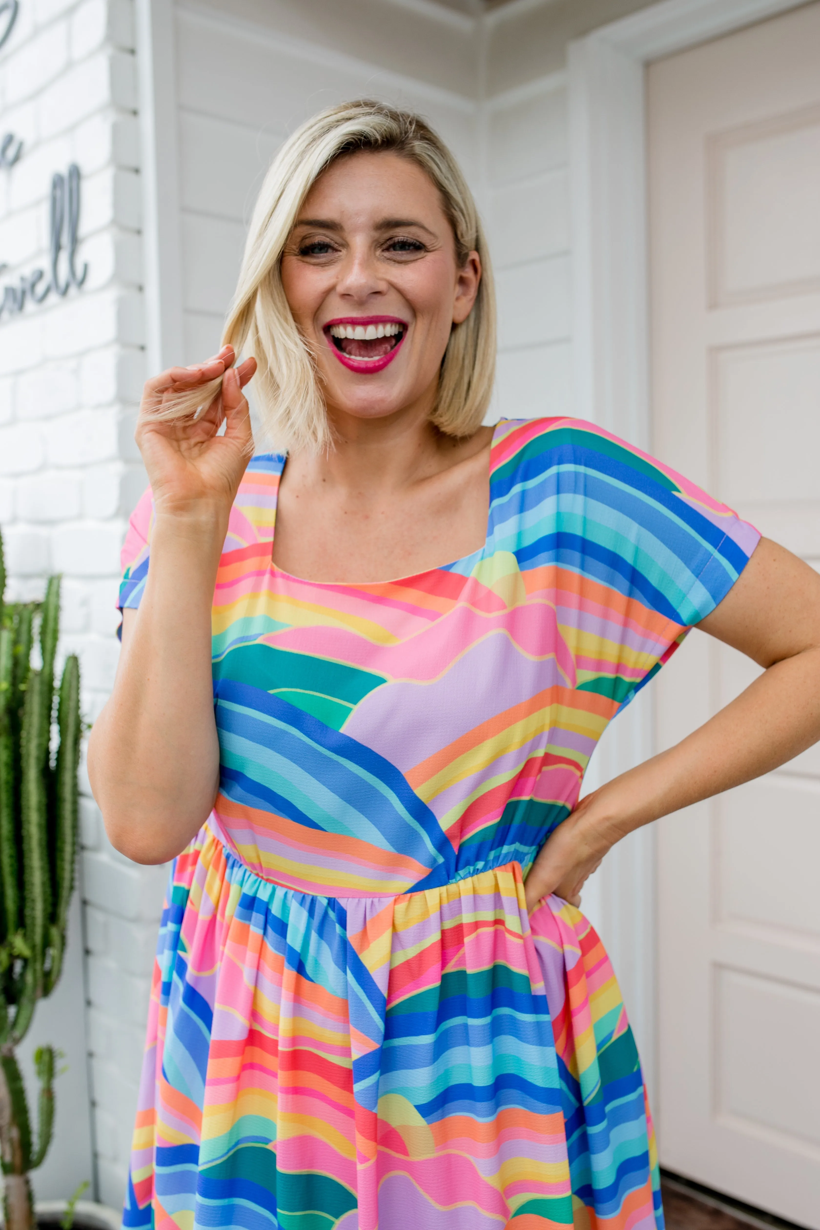 Arabella Rainbowscape Dress