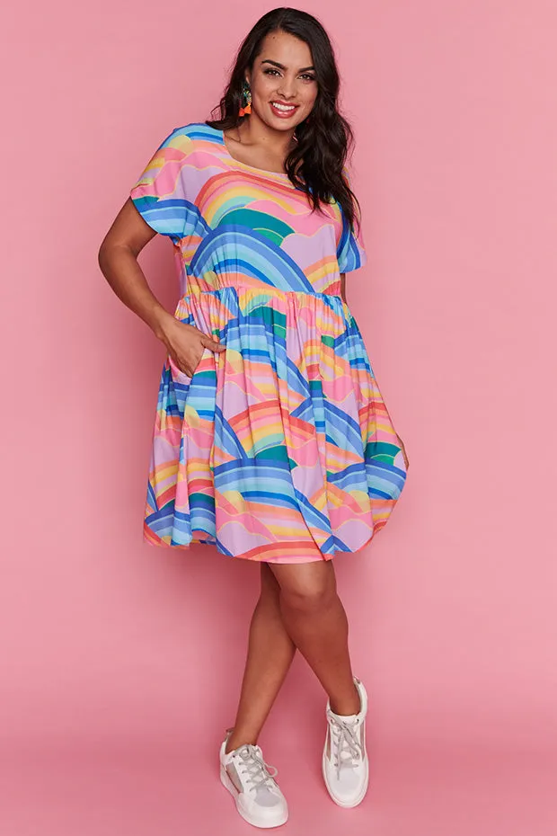 Arabella Rainbowscape Dress