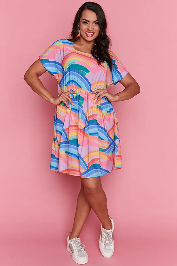 Arabella Rainbowscape Dress