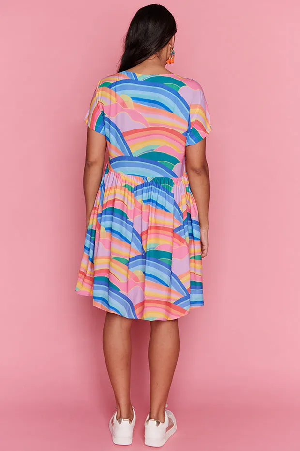 Arabella Rainbowscape Dress