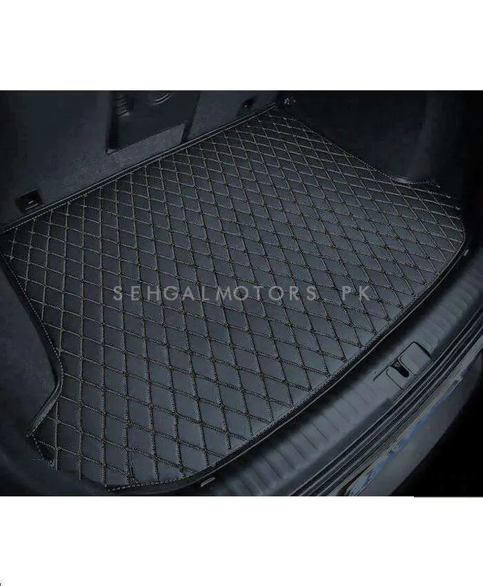 Audi A5 7D Trunk Mat Mix Thread Black - Model 2017-2018 - Cargo Boot Liner Diggi Protection Tray Cover