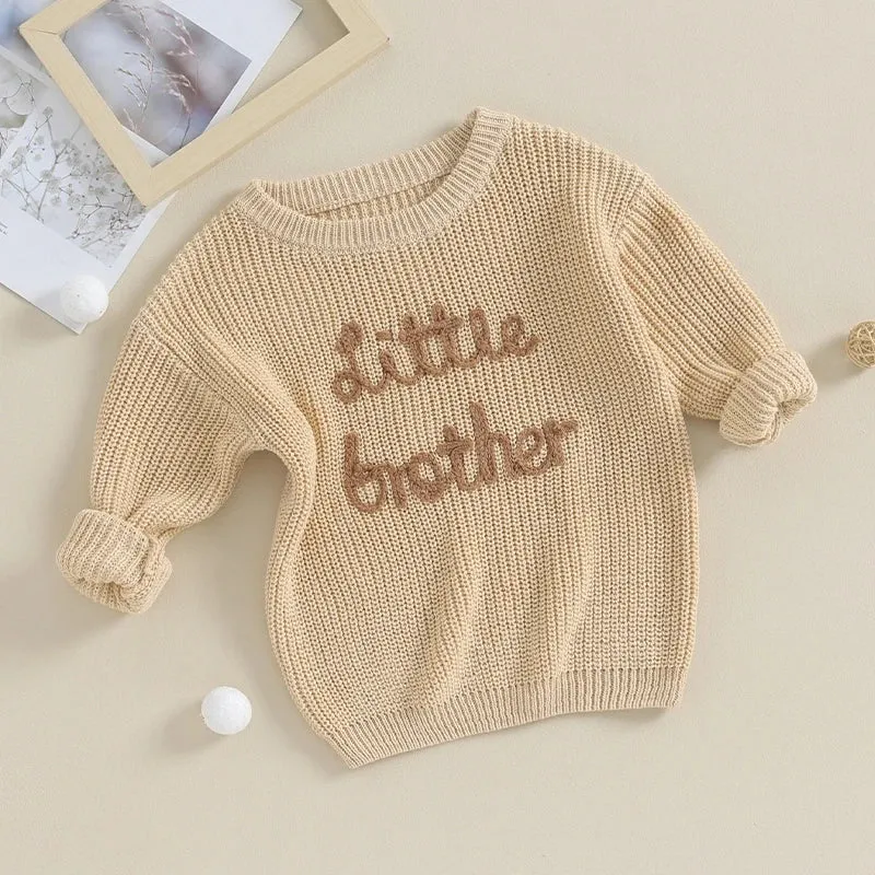 Baby Boys Deluxe Sweater - Cream - LITTLE BROTHER - Autumn