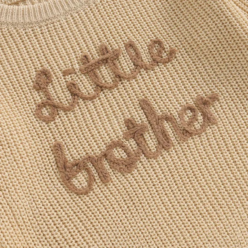 Baby Boys Deluxe Sweater - Cream - LITTLE BROTHER - Autumn