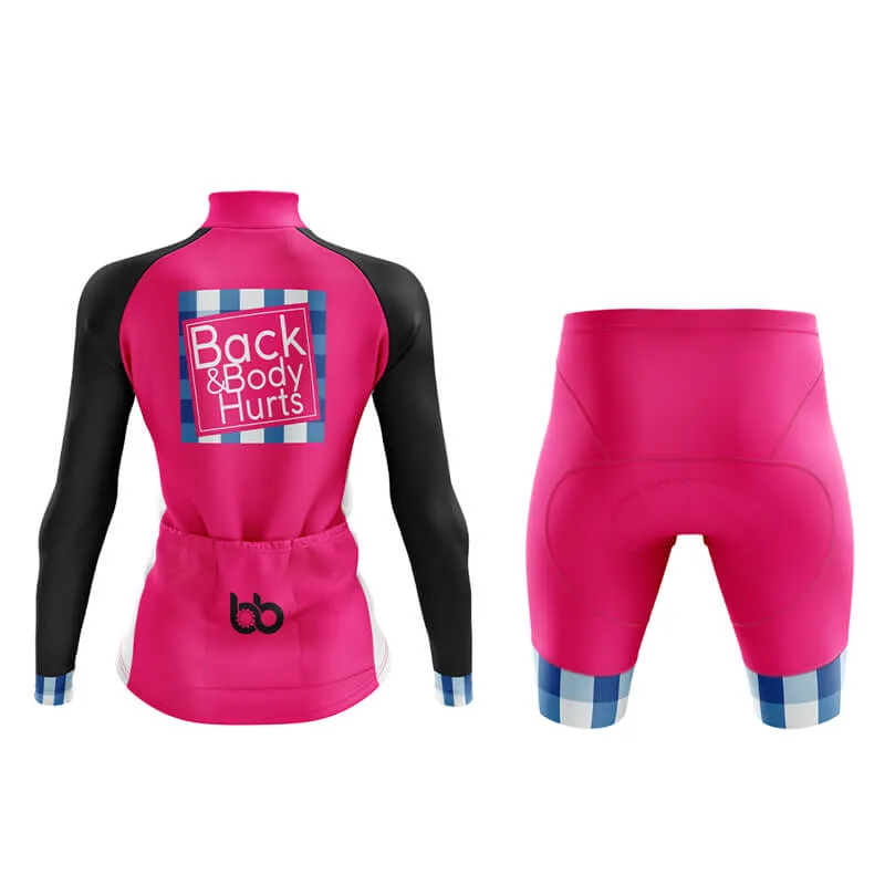 Back & Body Hurts Aero Cycling Kit (V2) (Pink)