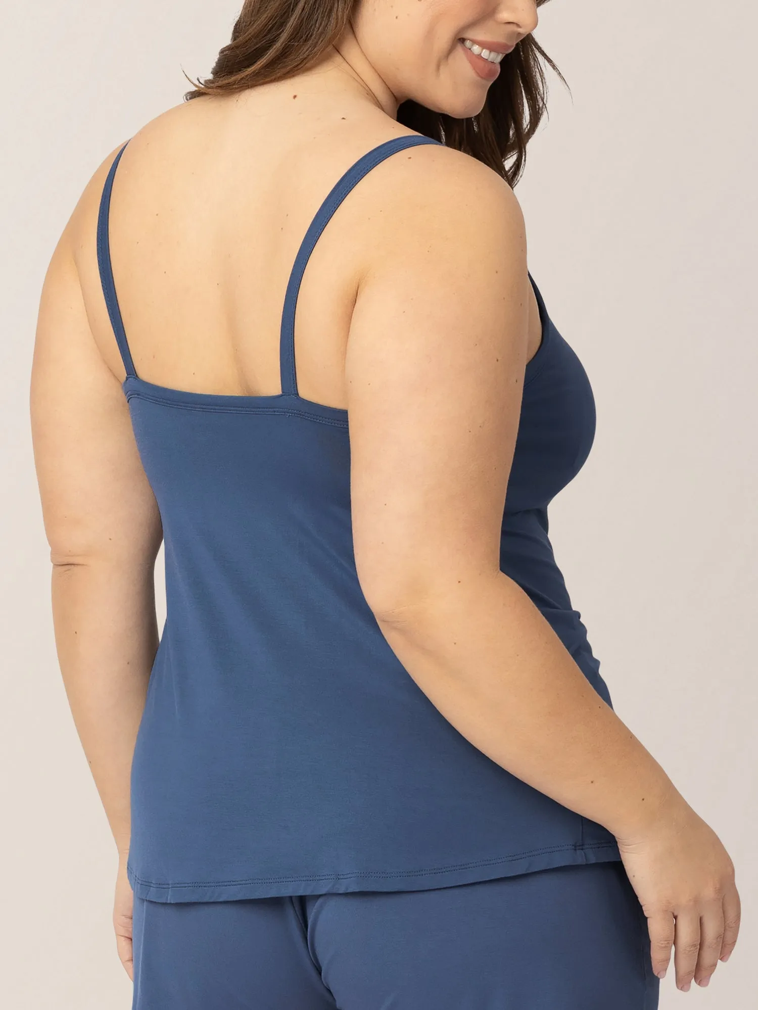 Bamboo Lounge Around Nursing Tank | Slate Blue