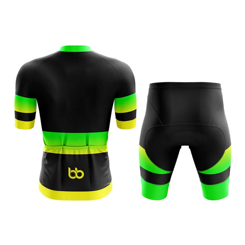 BB Gradient Aero Cycling Kit (Green-Yellow)