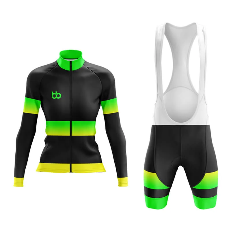 BB Gradient Aero Cycling Kit (Green-Yellow)