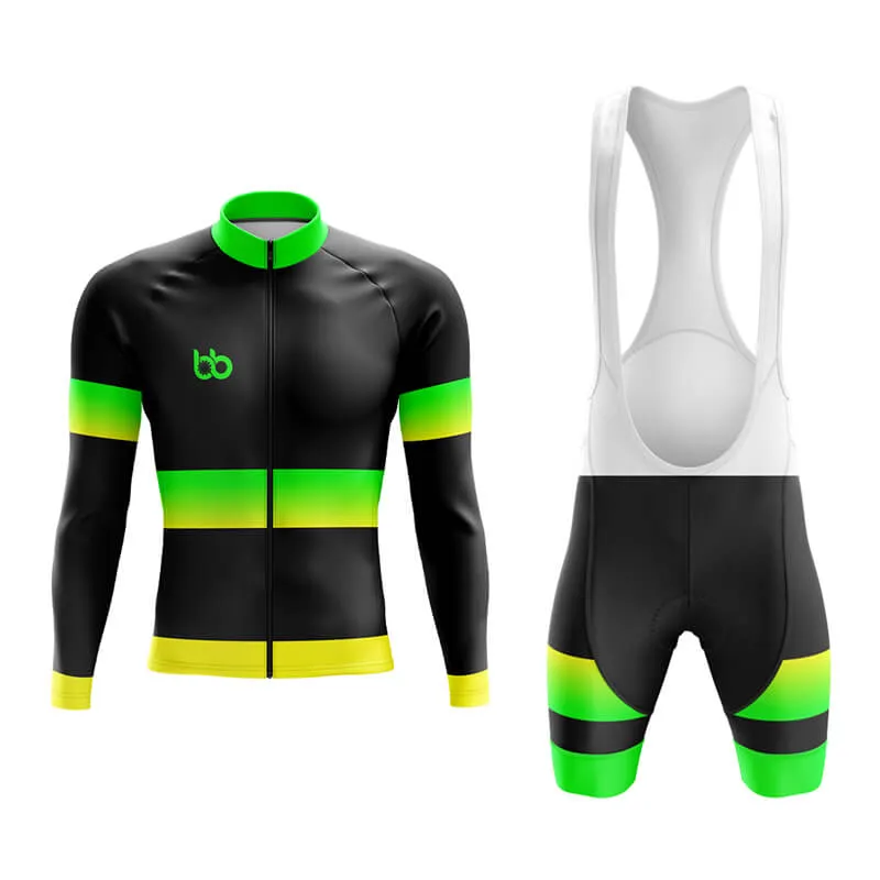 BB Gradient Aero Cycling Kit (Green-Yellow)