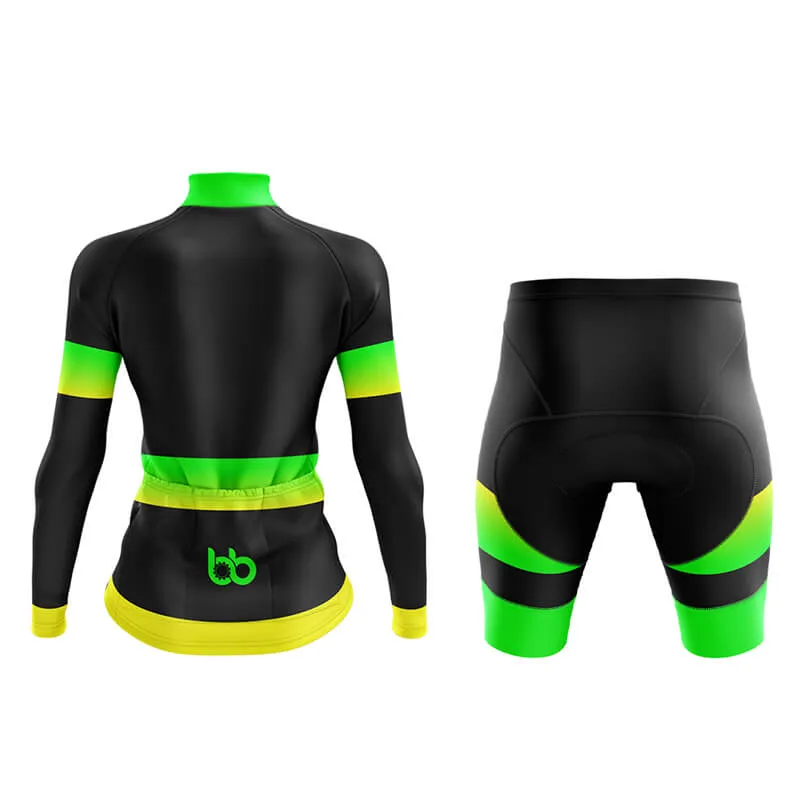 BB Gradient Aero Cycling Kit (Green-Yellow)