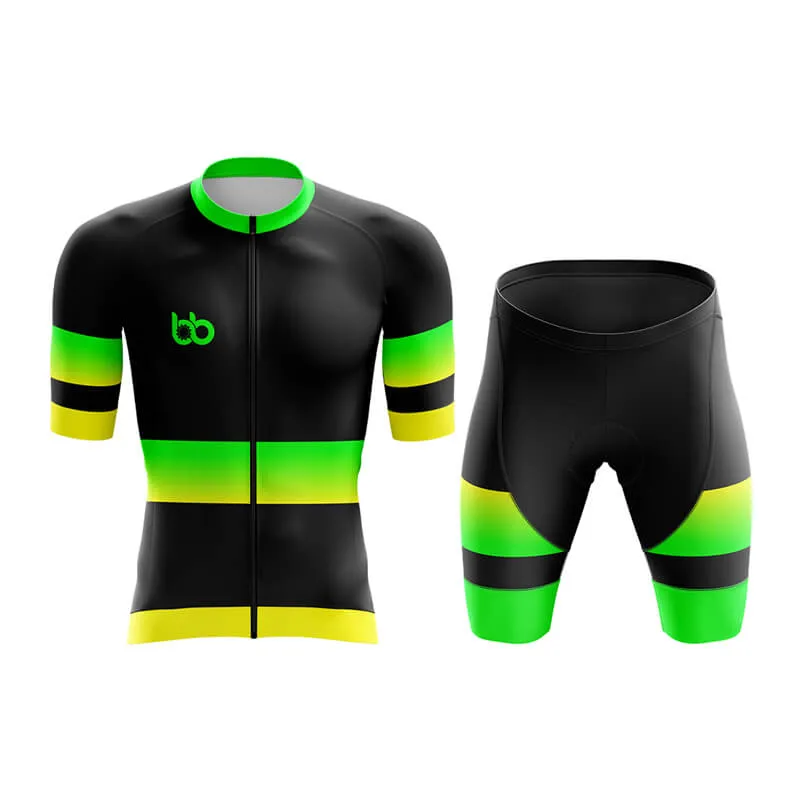 BB Gradient Aero Cycling Kit (Green-Yellow)