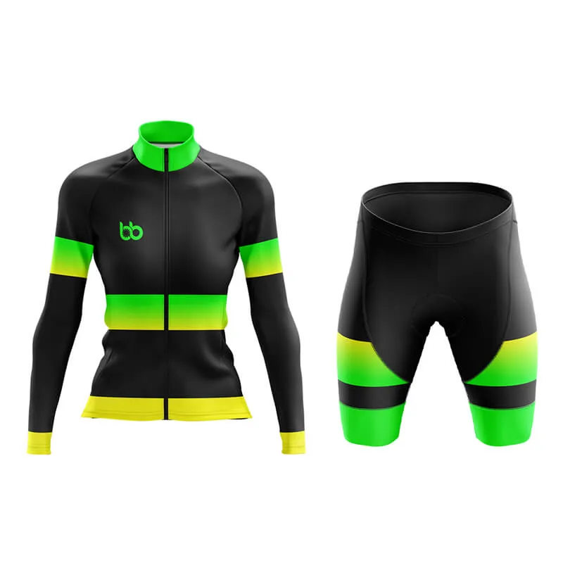 BB Gradient Aero Cycling Kit (Green-Yellow)