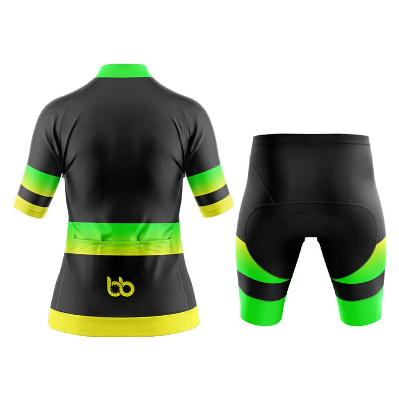 BB Gradient Aero Cycling Kit (Green-Yellow)