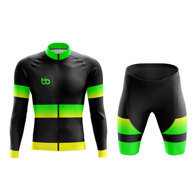 BB Gradient Aero Cycling Kit (Green-Yellow)