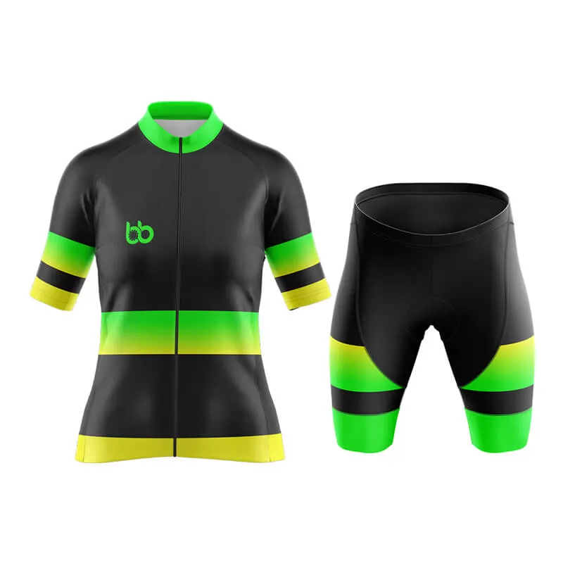 BB Gradient Aero Cycling Kit (Green-Yellow)