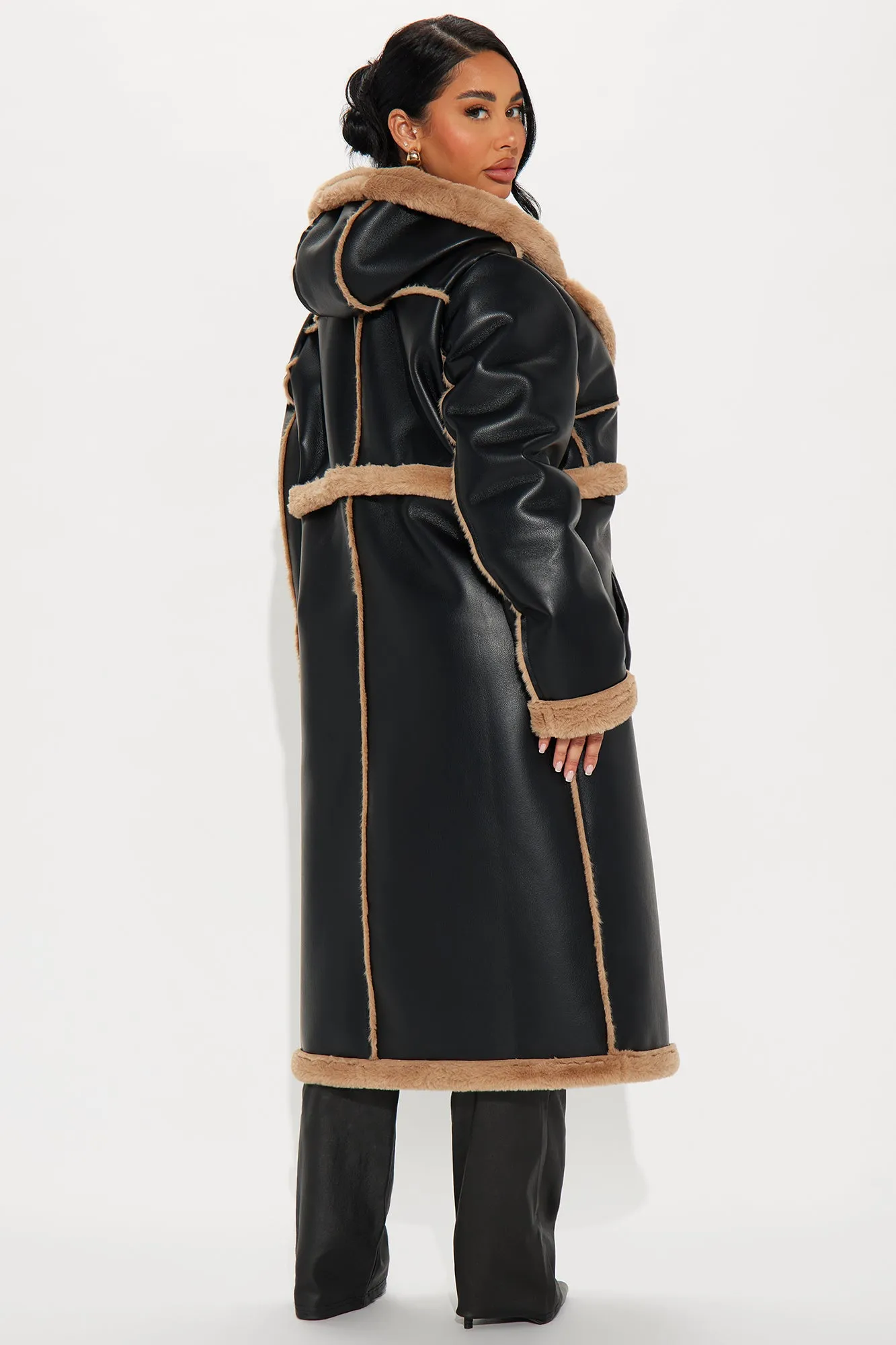 Better Than Your Next Convertible Trench Coat - Black/Brown