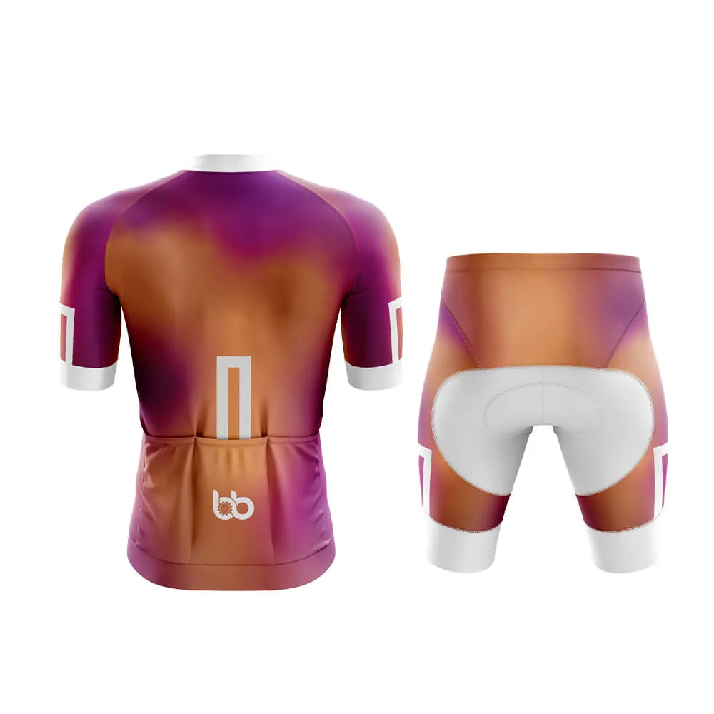 Bicycle Booth Prism (Orange-Violet) Aero Cycling Kit