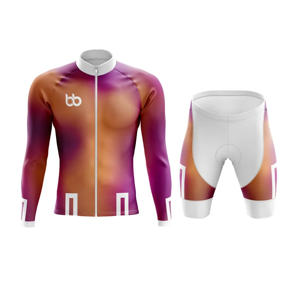 Bicycle Booth Prism (Orange-Violet) Aero Cycling Kit