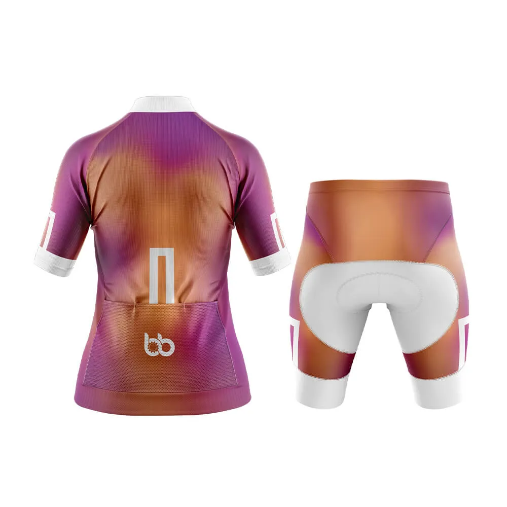 Bicycle Booth Prism (Orange-Violet) Aero Cycling Kit