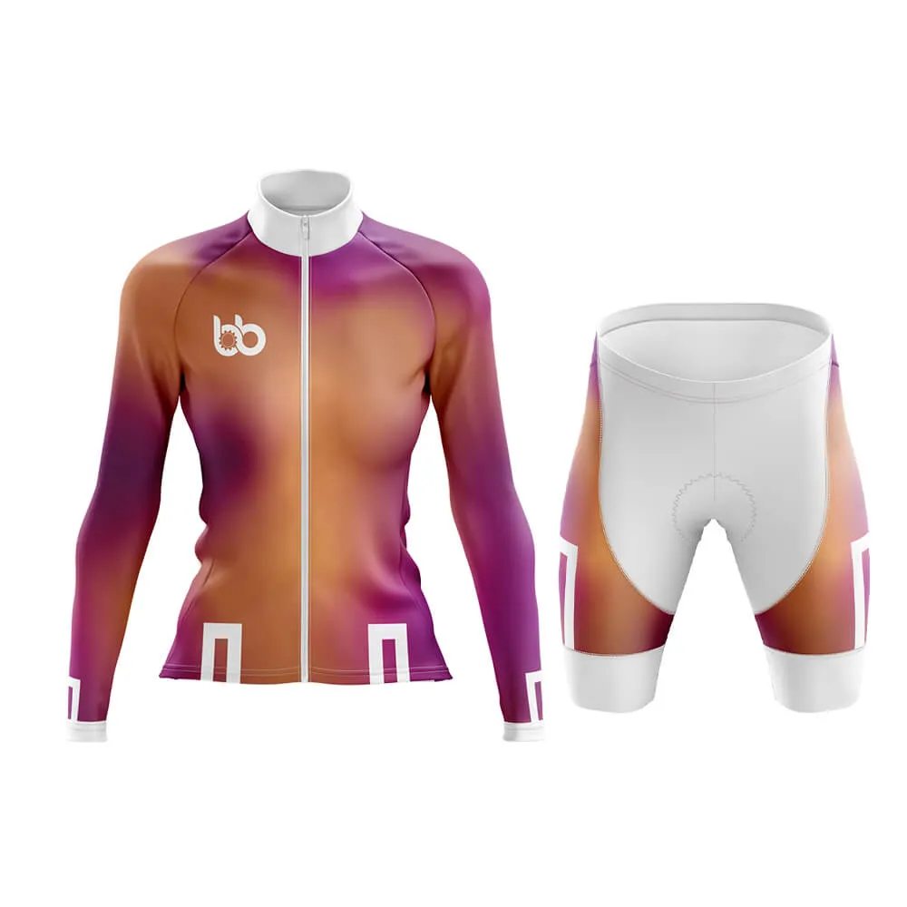 Bicycle Booth Prism (Orange-Violet) Aero Cycling Kit