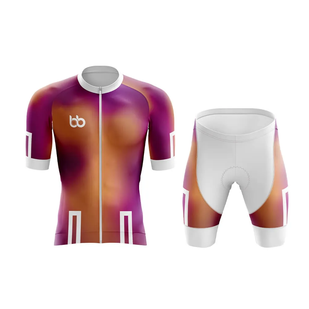 Bicycle Booth Prism (Orange-Violet) Aero Cycling Kit