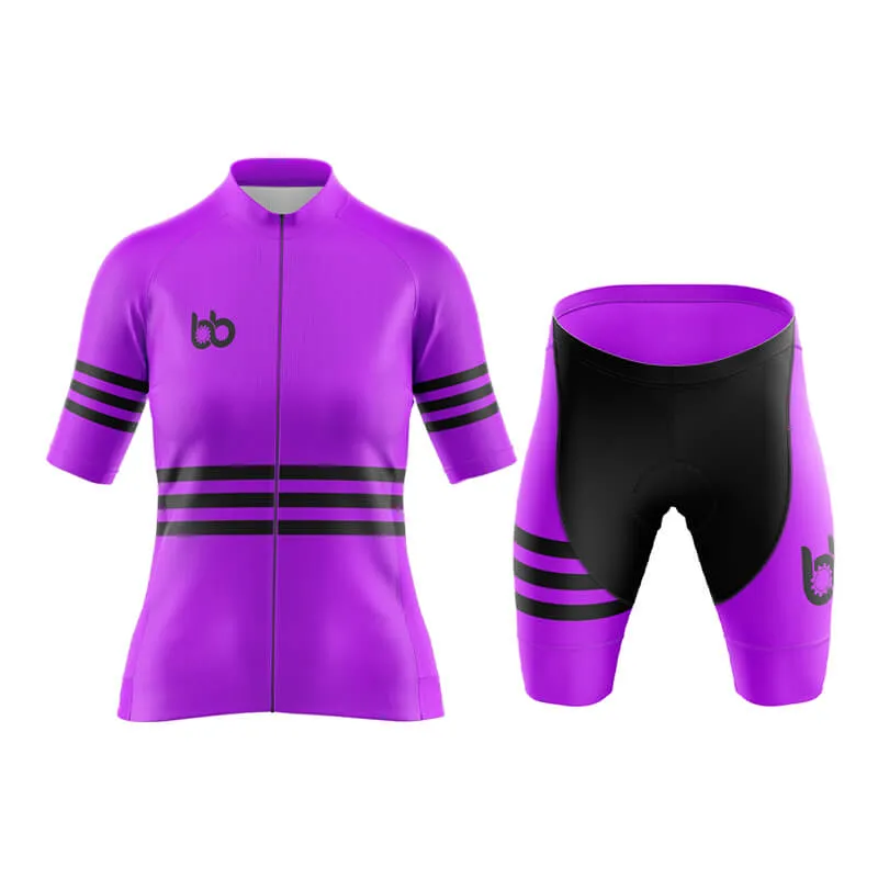 Bicycle Booth Stripes (Purple) Aero Cycling Kit