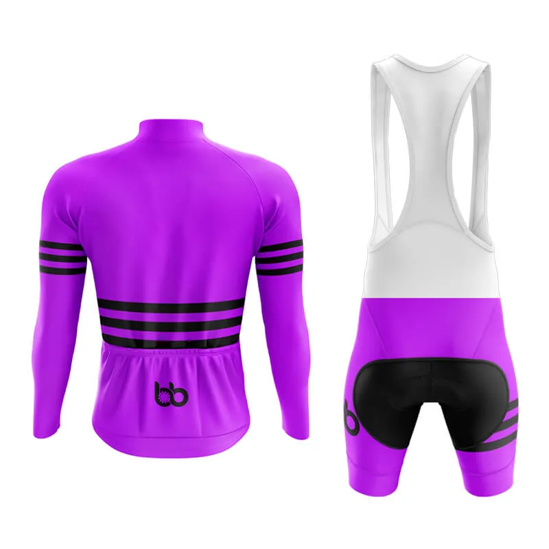 Bicycle Booth Stripes (Purple) Aero Cycling Kit