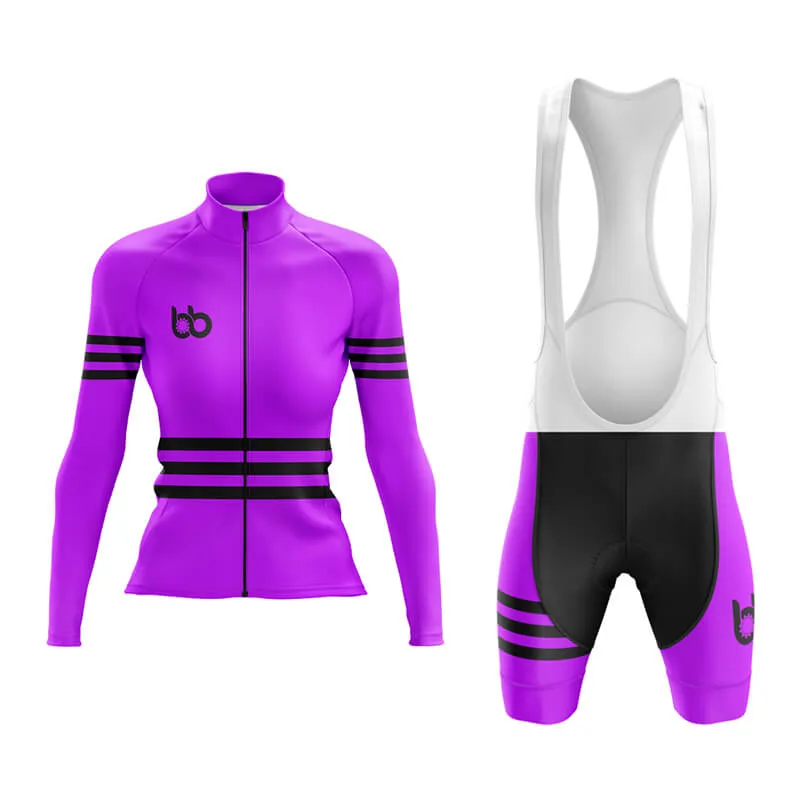 Bicycle Booth Stripes (Purple) Aero Cycling Kit