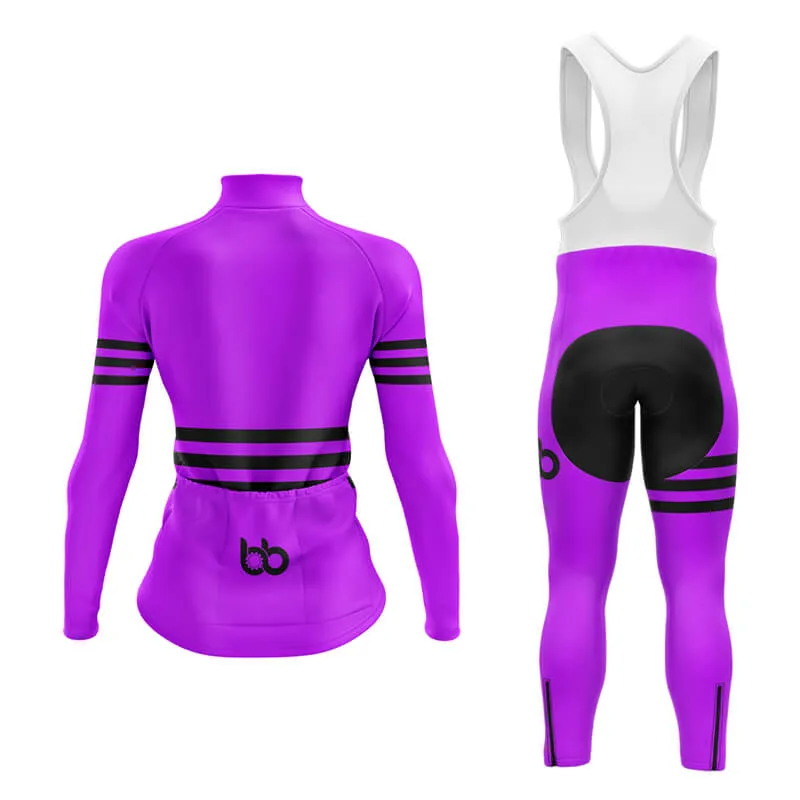 Bicycle Booth Stripes (Purple) Aero Cycling Kit