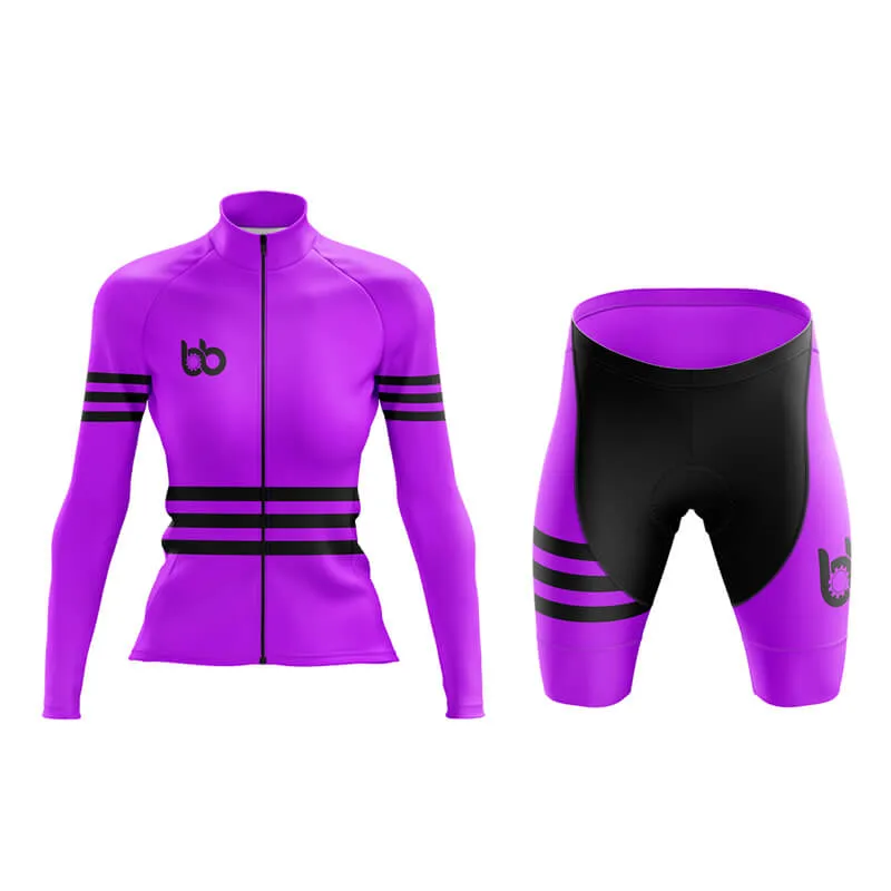 Bicycle Booth Stripes (Purple) Aero Cycling Kit