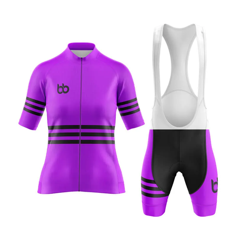 Bicycle Booth Stripes (Purple) Aero Cycling Kit