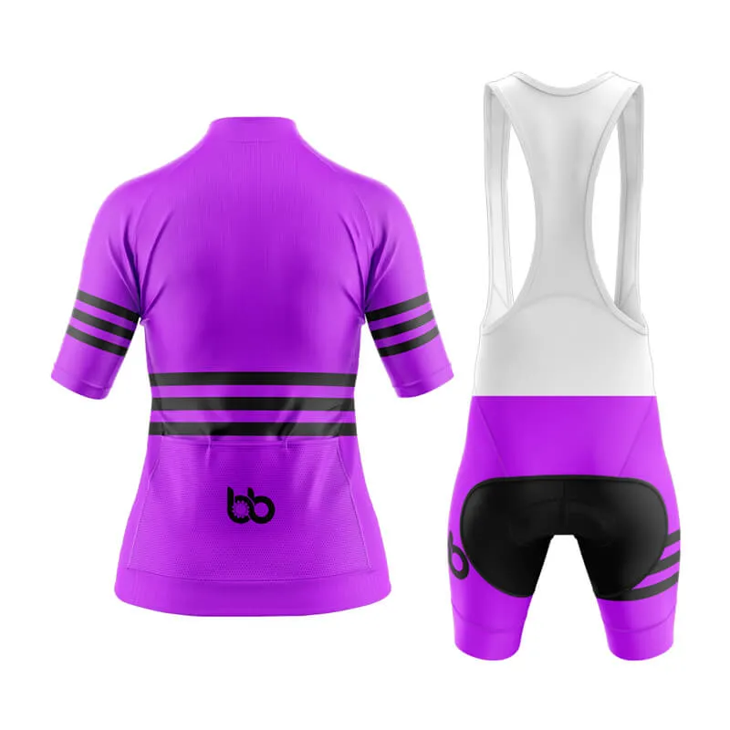 Bicycle Booth Stripes (Purple) Aero Cycling Kit