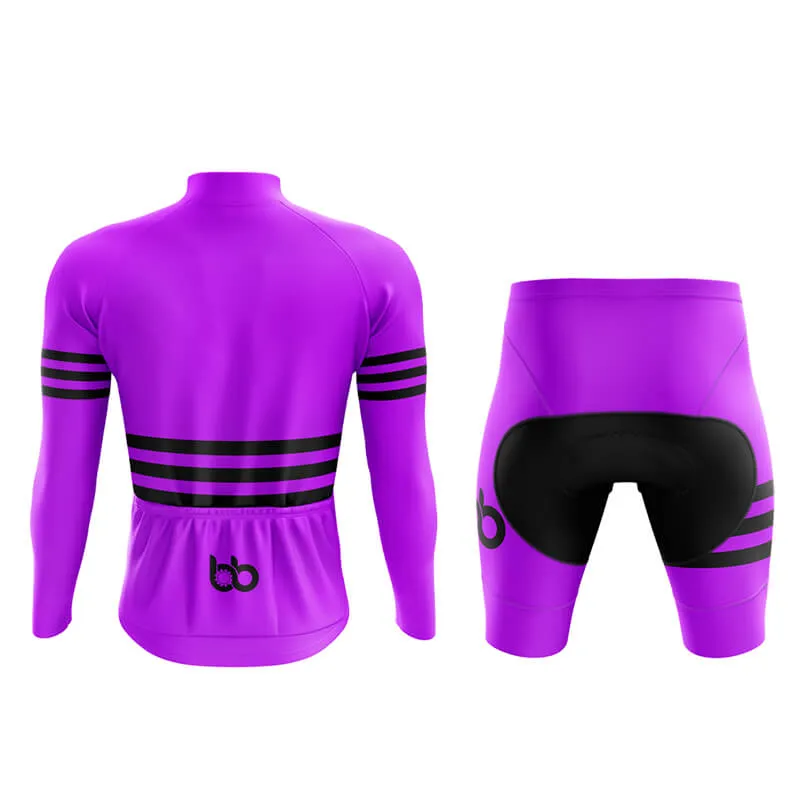 Bicycle Booth Stripes (Purple) Aero Cycling Kit