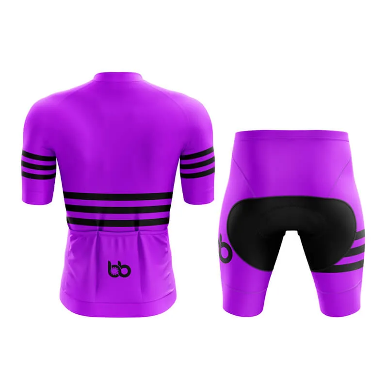 Bicycle Booth Stripes (Purple) Aero Cycling Kit