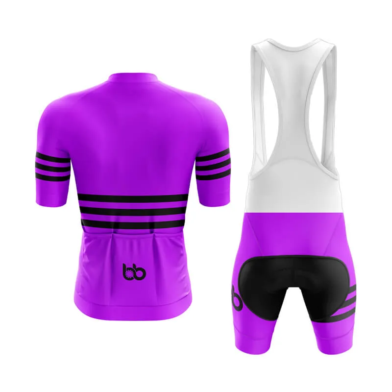 Bicycle Booth Stripes (Purple) Aero Cycling Kit