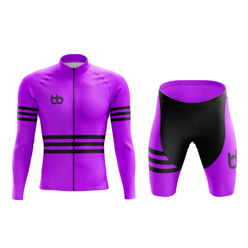 Bicycle Booth Stripes (Purple) Aero Cycling Kit