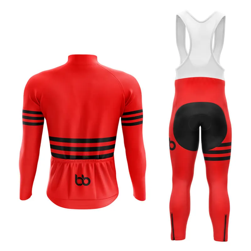 Bicycle Booth Stripes (Red) Aero Cycling Kit