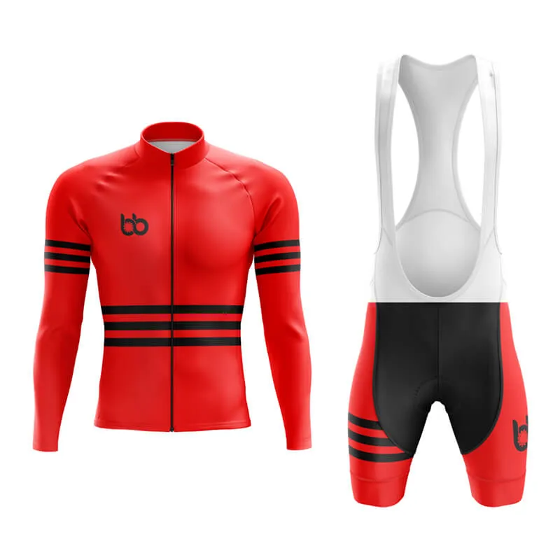 Bicycle Booth Stripes (Red) Aero Cycling Kit