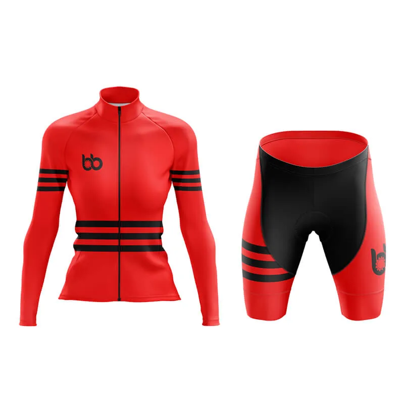 Bicycle Booth Stripes (Red) Aero Cycling Kit