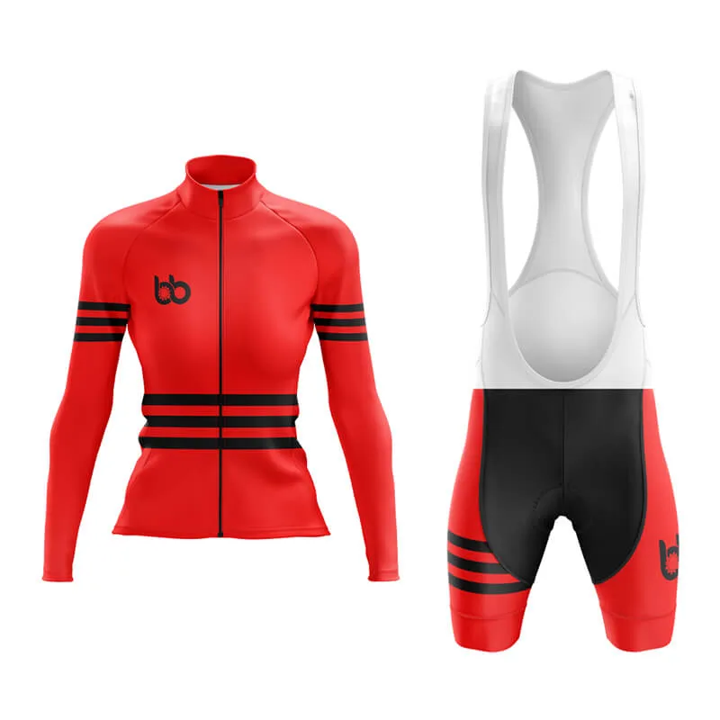 Bicycle Booth Stripes (Red) Aero Cycling Kit