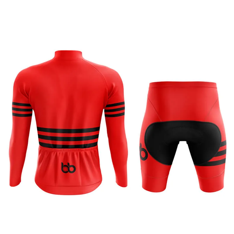 Bicycle Booth Stripes (Red) Aero Cycling Kit