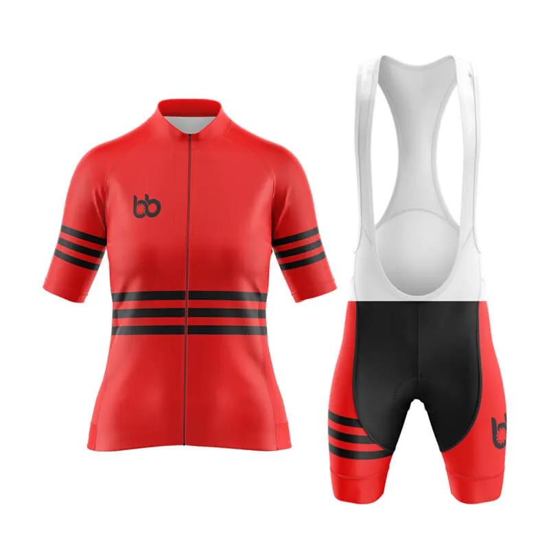 Bicycle Booth Stripes (Red) Aero Cycling Kit