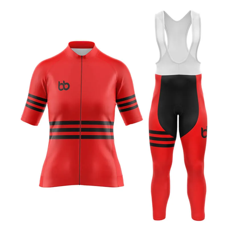 Bicycle Booth Stripes (Red) Aero Cycling Kit