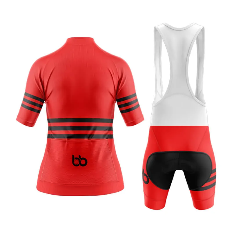 Bicycle Booth Stripes (Red) Aero Cycling Kit