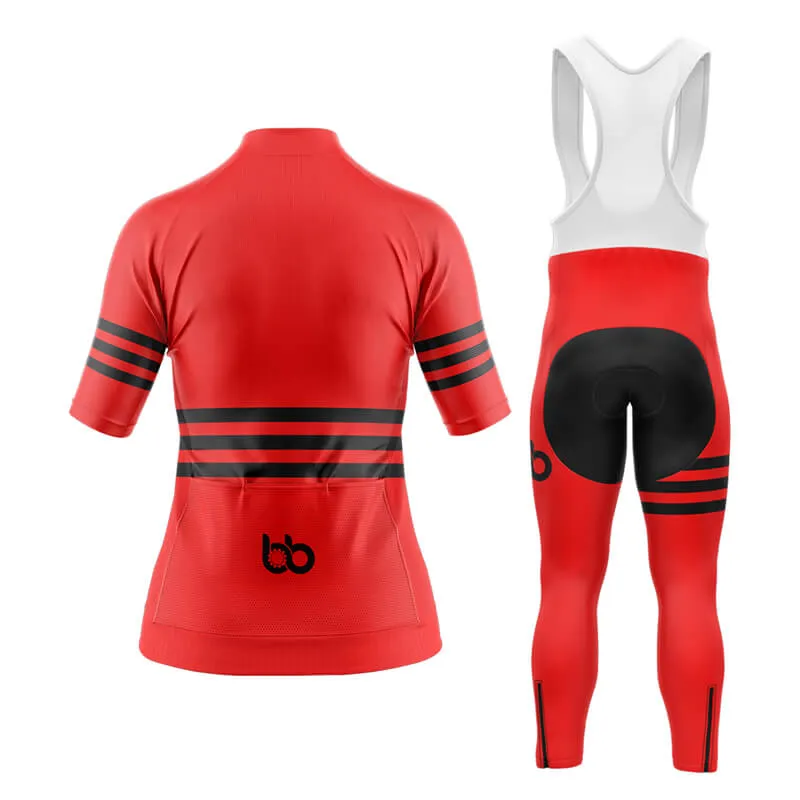 Bicycle Booth Stripes (Red) Aero Cycling Kit