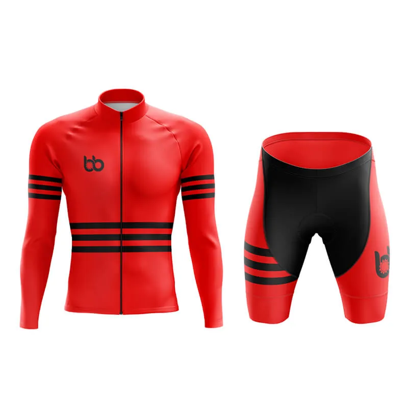 Bicycle Booth Stripes (Red) Aero Cycling Kit